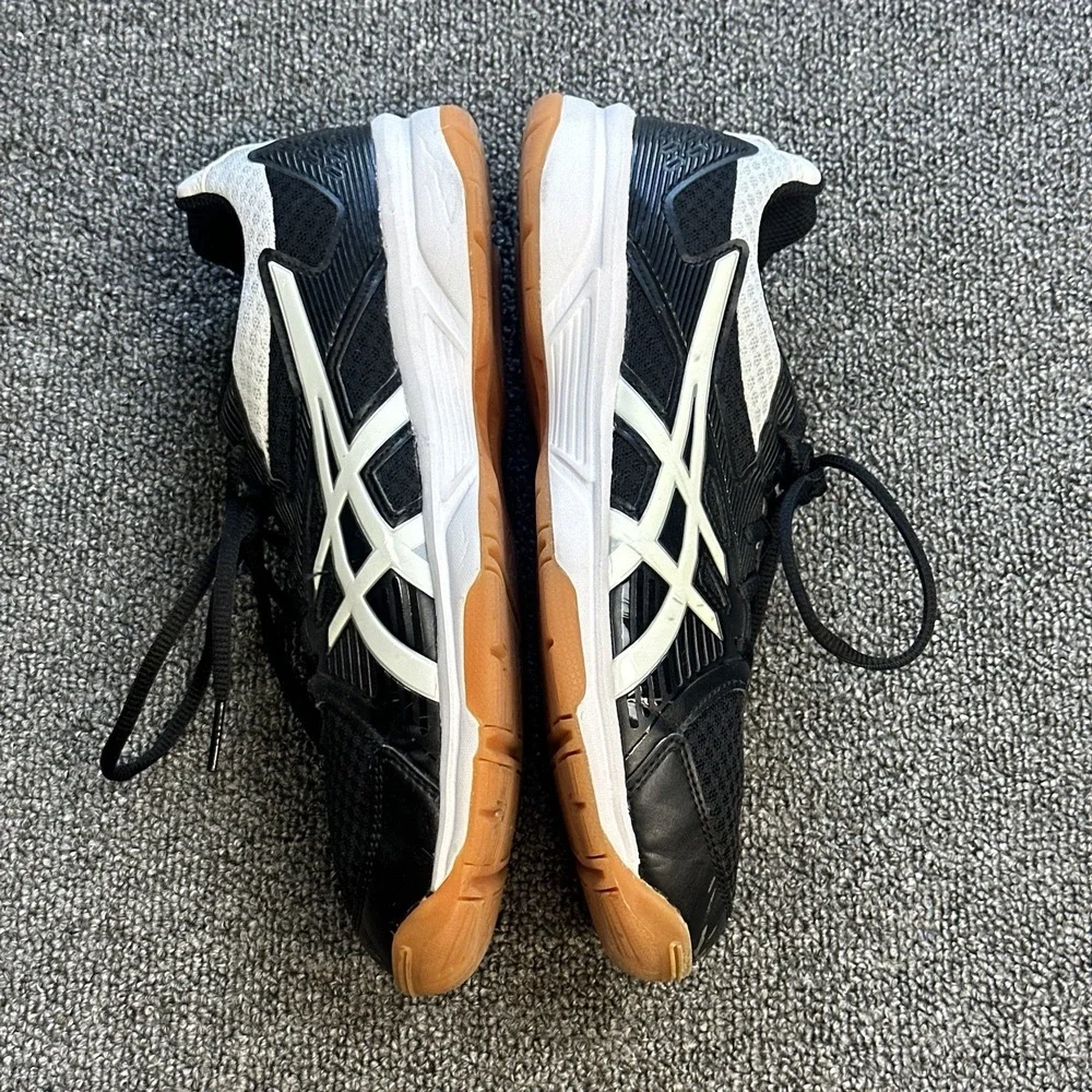 Asics Shoes Womens 9 Gel Upcourt 3 Volleyball Shoe 1072A031 Laced Up Black Slip‎